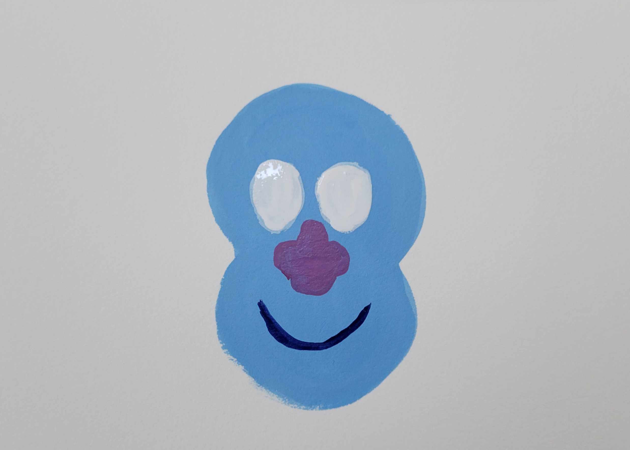 Head with eyes, nose and mouth